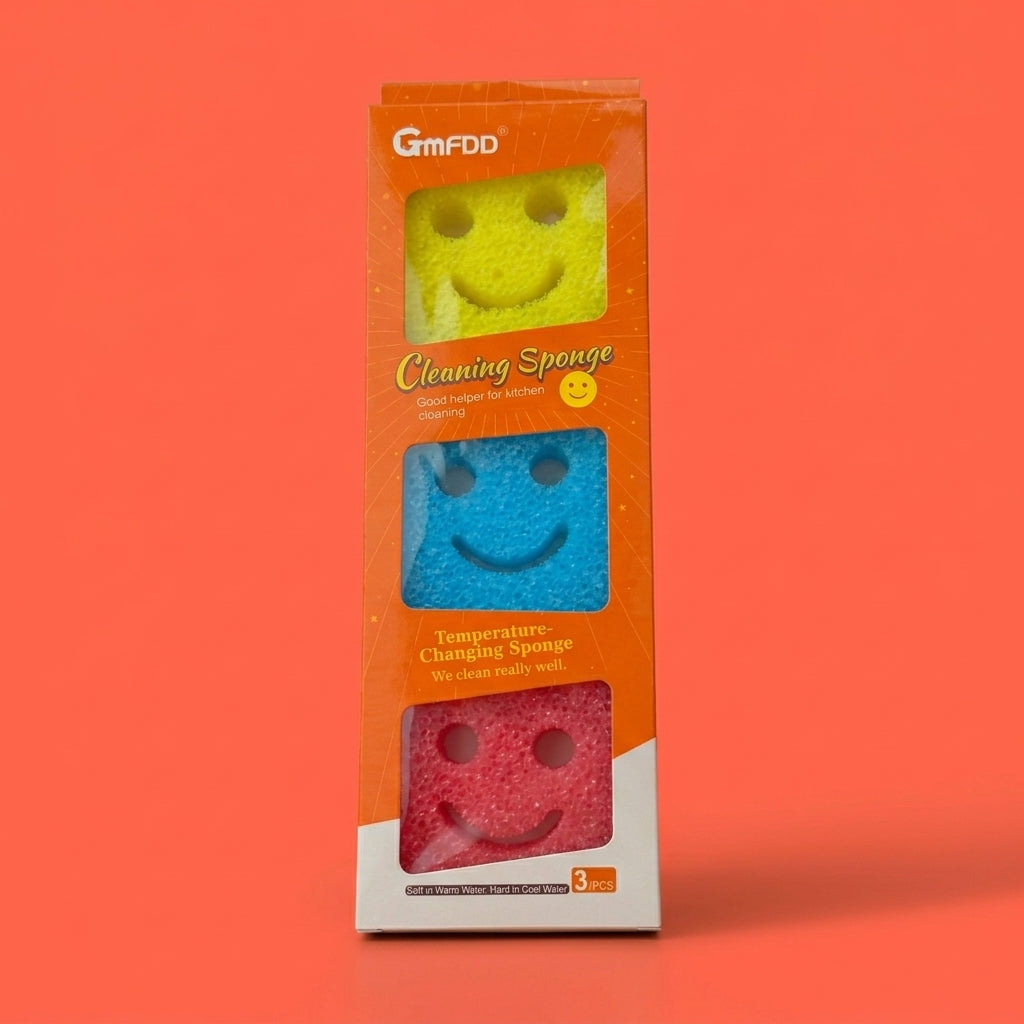 Easy Scrub — Temperature-Changing Sponge (Pack of 3)